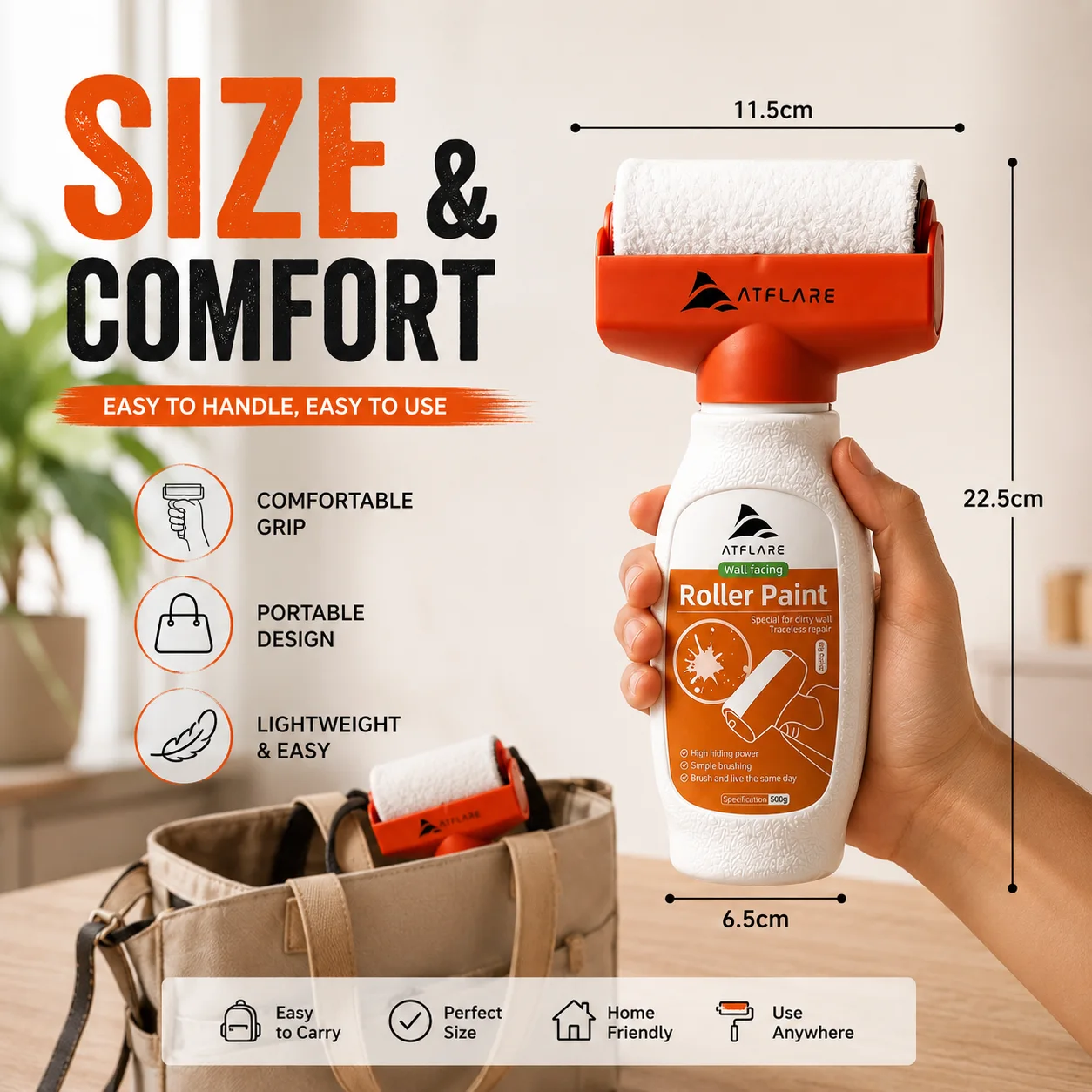 ATFLARE Instant Wall Repair Paint Roller - view 2