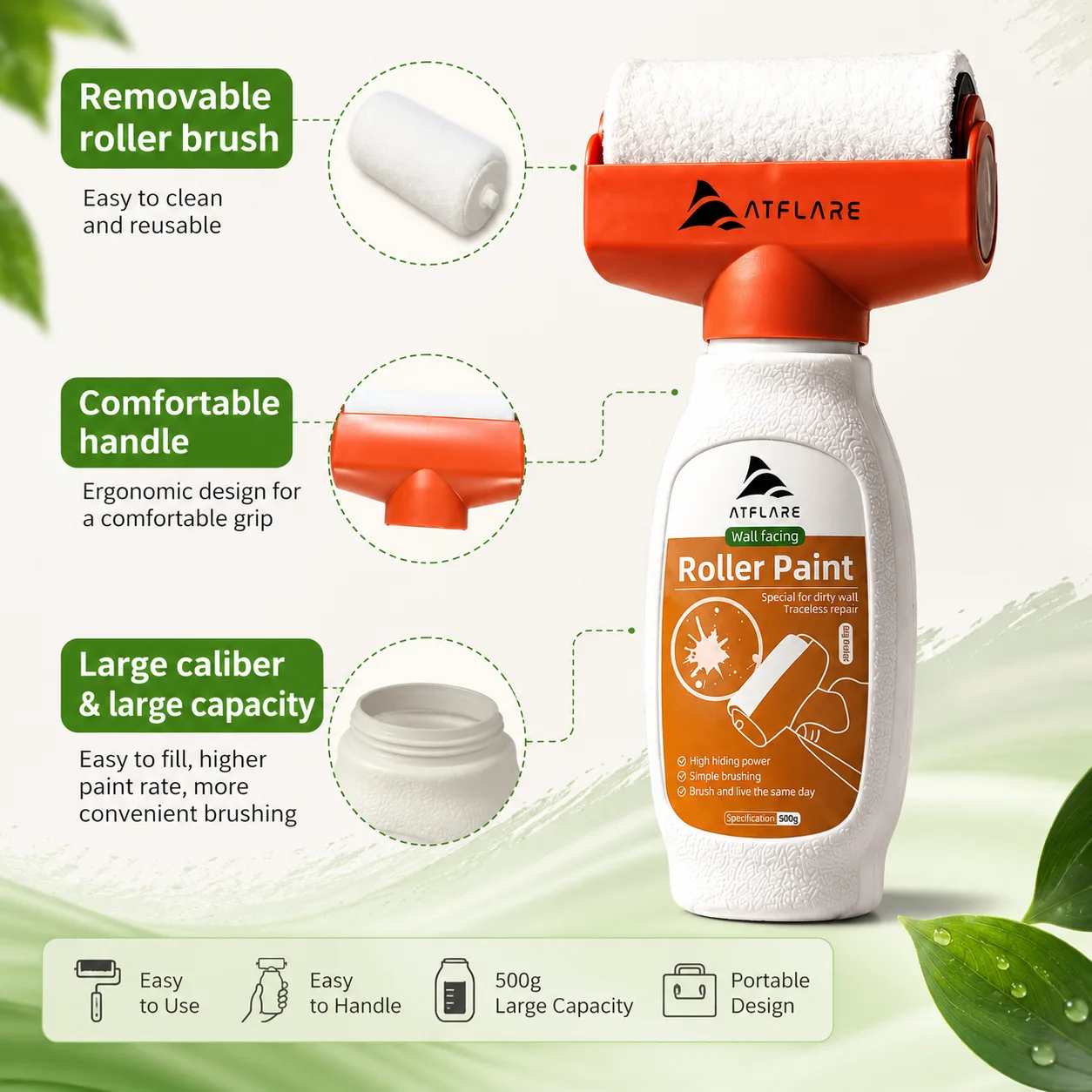 ATFLARE Instant Wall Repair Paint Roller - view 3