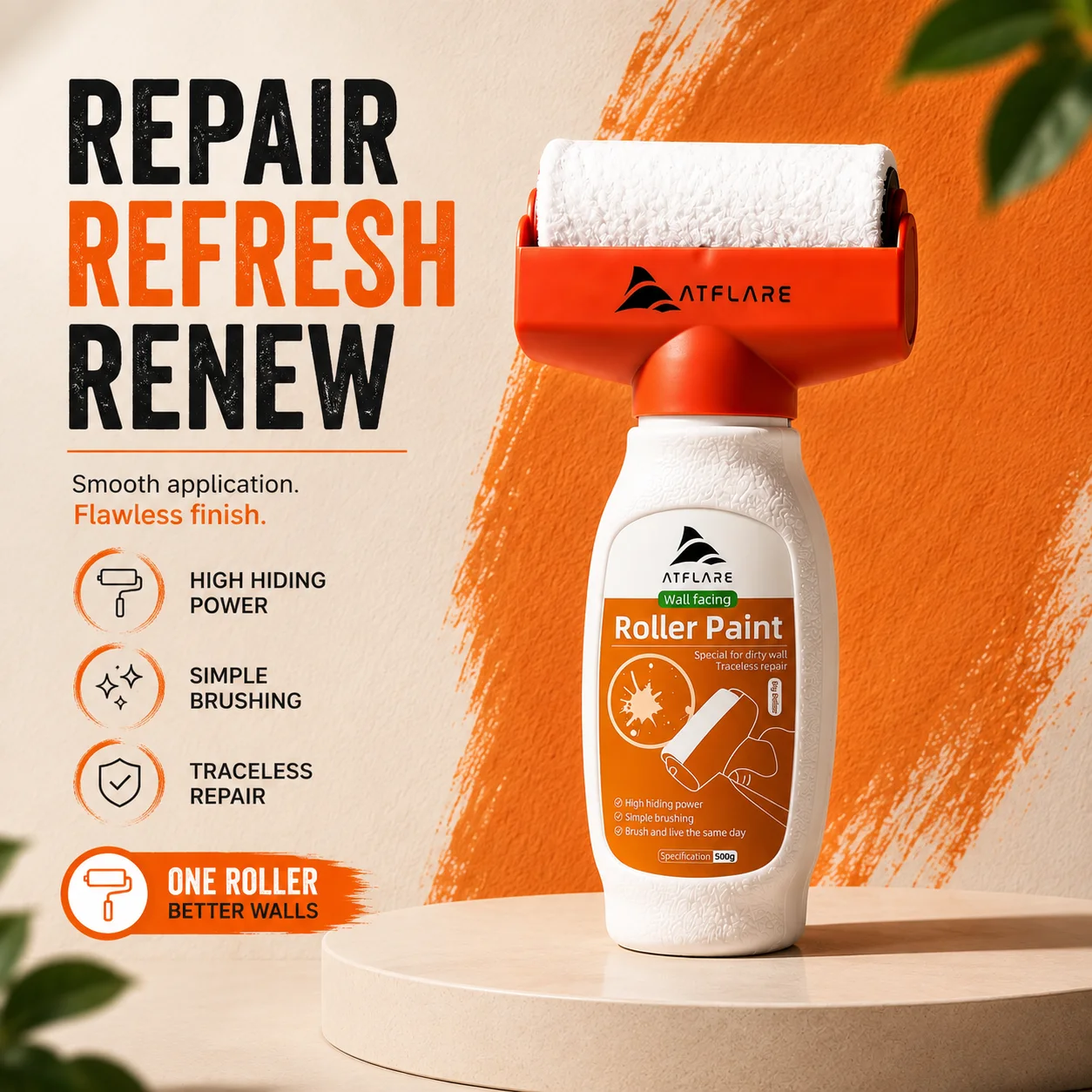 ATFLARE Instant Wall Repair Paint Roller - view 8